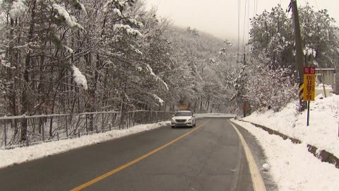 [날씨] 밤사이 강원 산지 10cm 눈…당분간 산불 걱정 \'뚝\'
