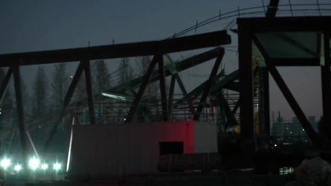 광주 대표 도서관 공사 현장 붕괴…구조 작업자 1명 숨져