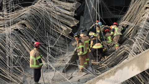 [현장영상+] "매몰자 위치 추정만 가능…정확히 파악 못해"