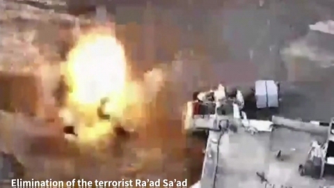 '하마스 이인자' 차량 미사일 조준 폭격 '쾅'