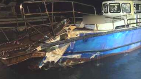 부산 다대포 서도에서 낚싯배 갯바위 충돌...6명 부상