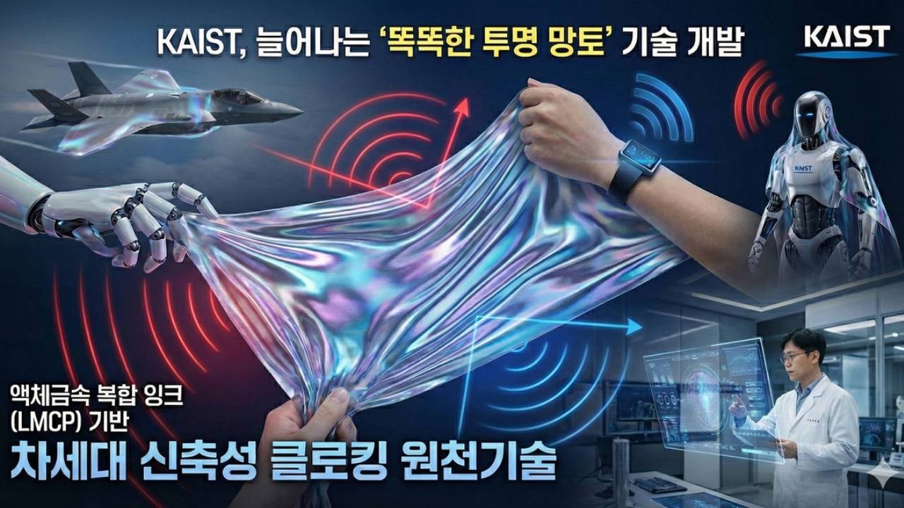 '투명 망토' 현실로? KAIST, 신축성 클로킹 기술 개발