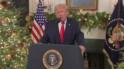 트럼프 '자화자찬' 대국민 연설…"바이든 망친 경제, 내가 살려"