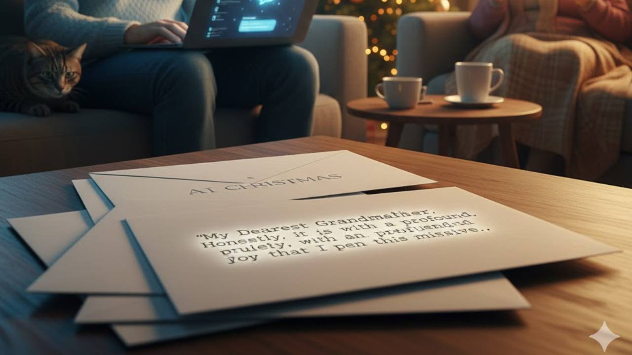 "할머니는 모르시겠지?"...800만 영국인 'AI 크리스마스 카드' 작성