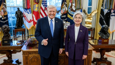 "트럼프, 강경화 대사에 '이 대통령과 최고의 협력관계' 언급"