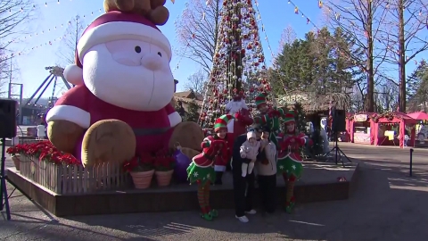 도심 곳곳 성탄절 분위기...놀이공원 나들이객 발길