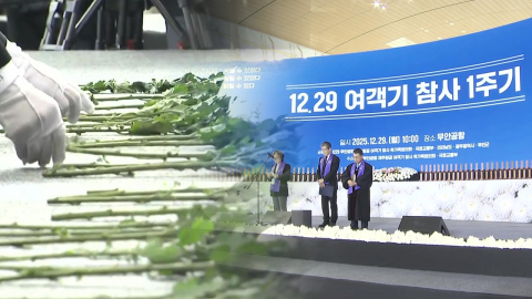 12·29 여객기 참사 1주기 추모식 엄수…"기억하겠습니다"