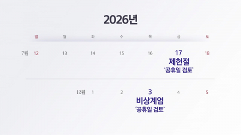 올해 빨간 날은 얼마나? 추가 휴일 지정 가능성도 [앵커리포트]