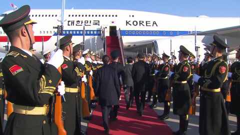  이 대통령, 상하이 도착...오늘 저녁 당서기와 만찬