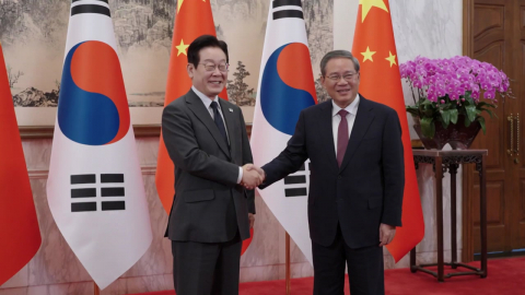 이 대통령, 두 번째 행선지 상하이 도착…당서기와 만찬 등 예정