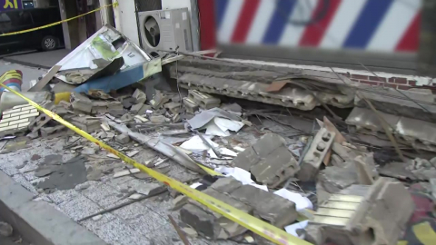 의정부에서 강풍으로 간판 추락해 1명 사망…"토네이도 같았다"