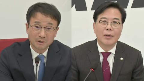 [현장영상+] 민주 한병도·국힘 송언석, 여야 원내대표 상견례