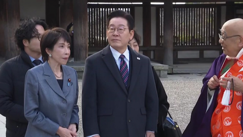 이 대통령, 다카이치와 친교 일정…한일 교류 역사 ’호류지’ 방문