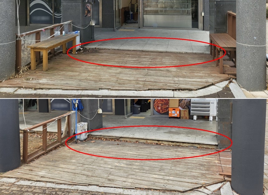 바닥 내려앉고 철근 드러난 대단지 아파트..."6개월 넘게 조치 없어"