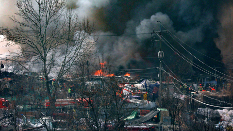 서울 구룡마을 합동 감식…발화 지점·화재 원인 등 조사