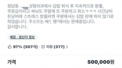 "청담동 OO 성형외과는 주문 금지" 김밥집 공지...알고 보니