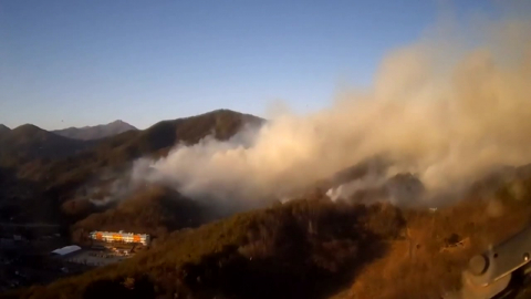 광양 산불 20시간 만에 주불 진화…잔불 정리 중