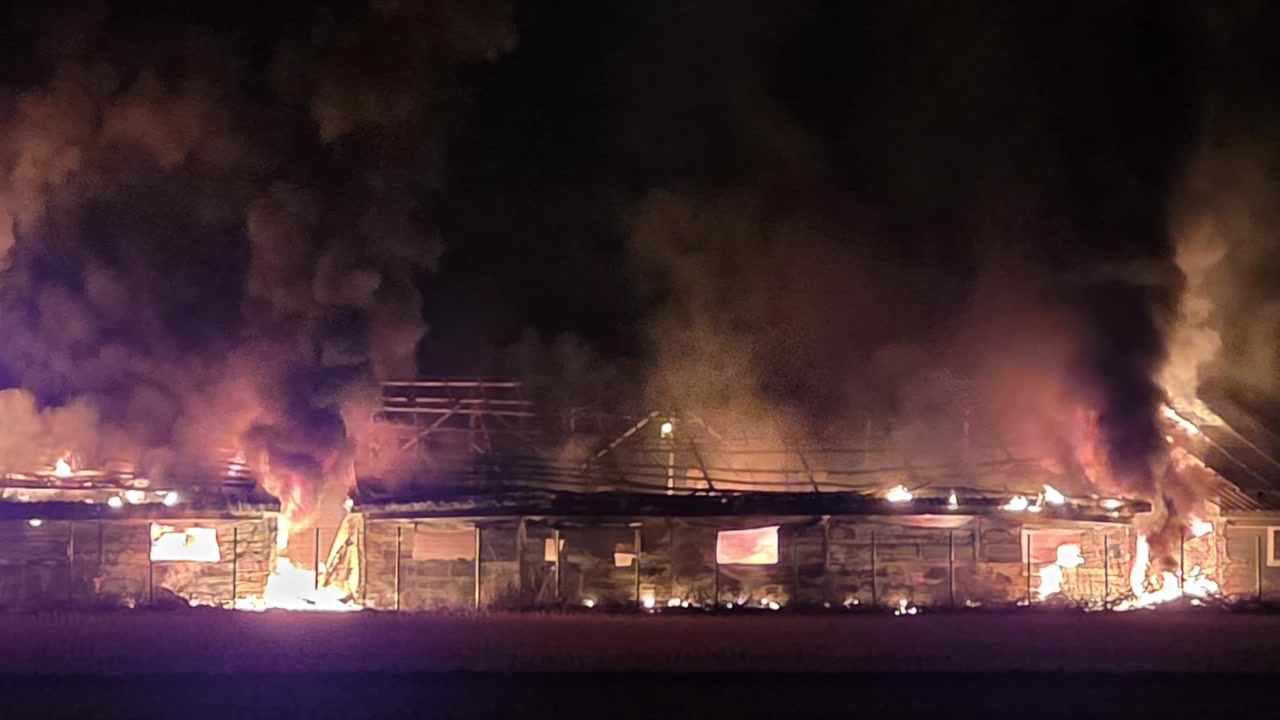 충남 서천 곤충 사육 시설서 불...건물 3개동 전소