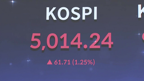 코스피 장중 5,000 재돌파…환율 다시 1,460원대