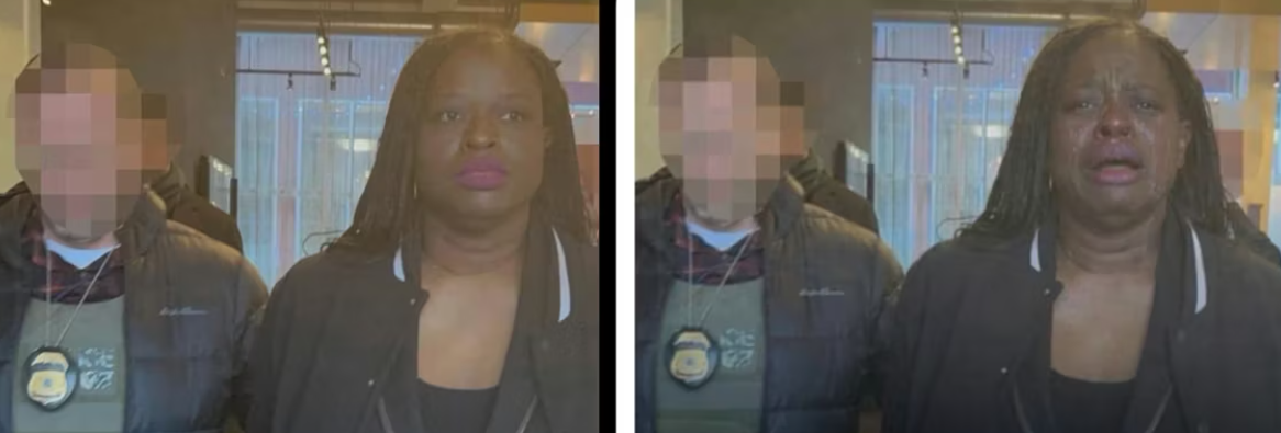 백악관이 올린 ICE 체포 '눈물 범벅' 사진, AI 조작 의혹