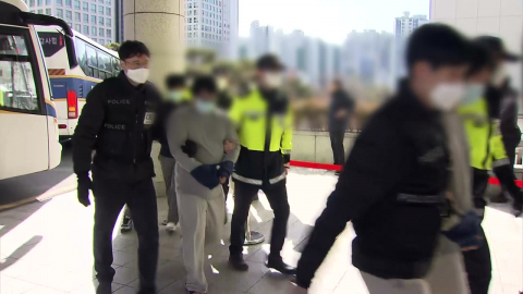 부산·울산 이송 캄보디아 사기 조직원, 영장심사 진행