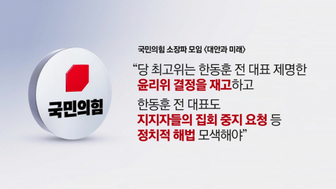 野소장파 “제명 결정 재고하고, 지지자 집회도 중단해야” [앵커리포트]