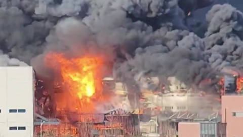 충북 음성서 공장 화재 직원 2명 실종…대응 2단계 발령