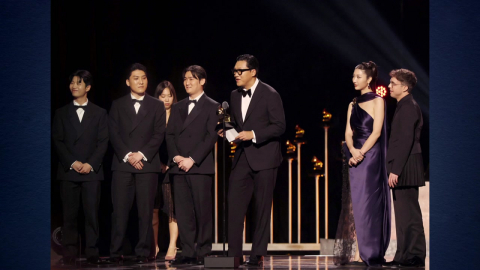 골든 K팝 첫 그래미 수상…로제·캐츠아이 무대 장식