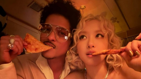 로제·브루노 마스, 그래미 공연 후 뒤풀이 인증 사진 공개