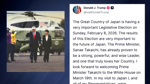 트럼프 "다카이치 총리 지지"…일본 총선 개입·개헌도 영향?