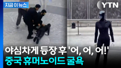 수백 명 지켜보는데 \'털썩\'...결국 끌려나간 중국 휴머노이드 [지금이뉴스]