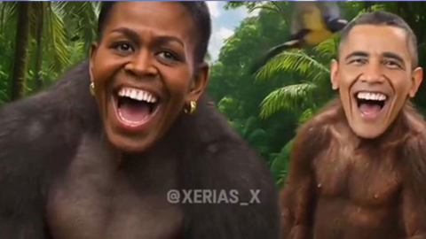 트럼프, ’원숭이 오바마’ 영상 SNS 올렸다 삭제