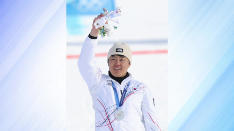 김상겸 평행대회전 은메달 획득...한국 첫 메달