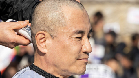 "특별법 통과시켜달라"…김진태 강원지사 삭발