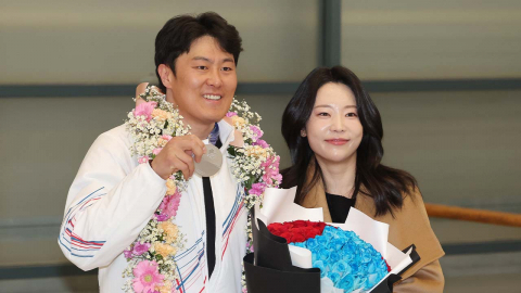 김상겸 금의환향 "더 큰 목표는 올림픽 금"