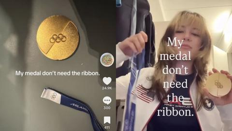 "리본 떨어지고 파손"...올림픽 첫 친환경 메달 '불량' 잇따라