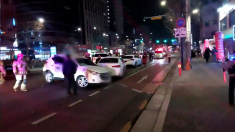 서울 장한평역 인근서 차량 연쇄 추돌…5명 경상