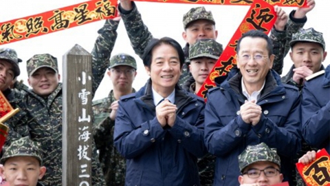 타이완 총통, 해발 3천m 레이더 기지 올라 "국가 안보 수호"