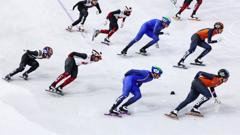 쇼트트랙 남자 5,000m 계주 은메달…우리나라 8번째 메달