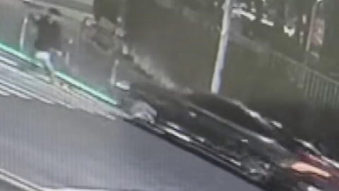  직권면직 김인호 산림청장 사고 현장 보니…신호위반에 보행자 충돌 직전까지