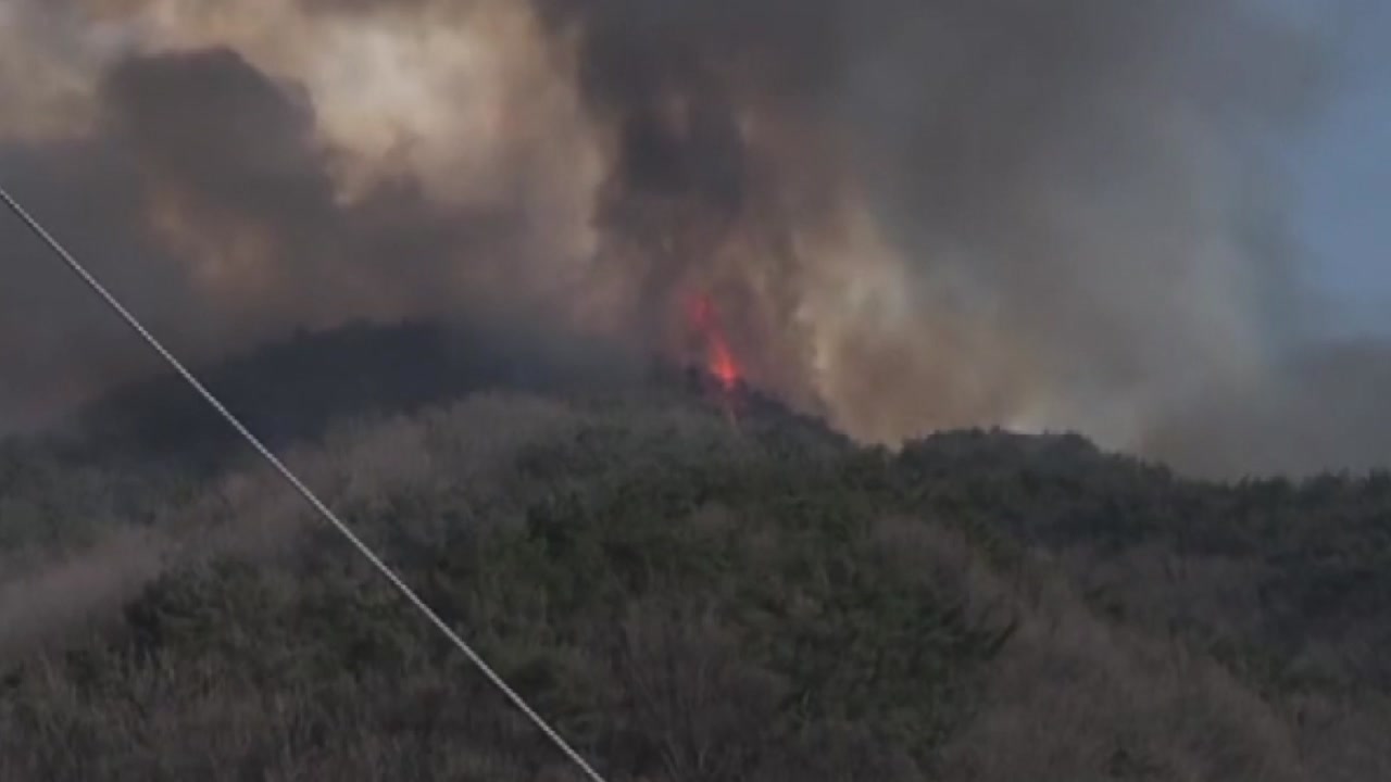 충남 예산군 대술면에 산불...'산불 1단계' 발령