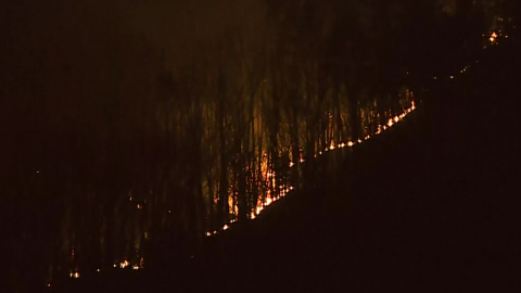 경남 함양 산불, 올해 첫 대형산불로…\'대응 2단계\'