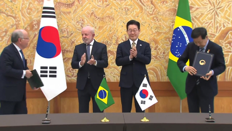 한-브라질 정상회담…"전략적 동반자 관계로 격상"