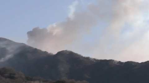 산림청 "경남 함양 산불, 17시쯤 주불 진화될 듯"