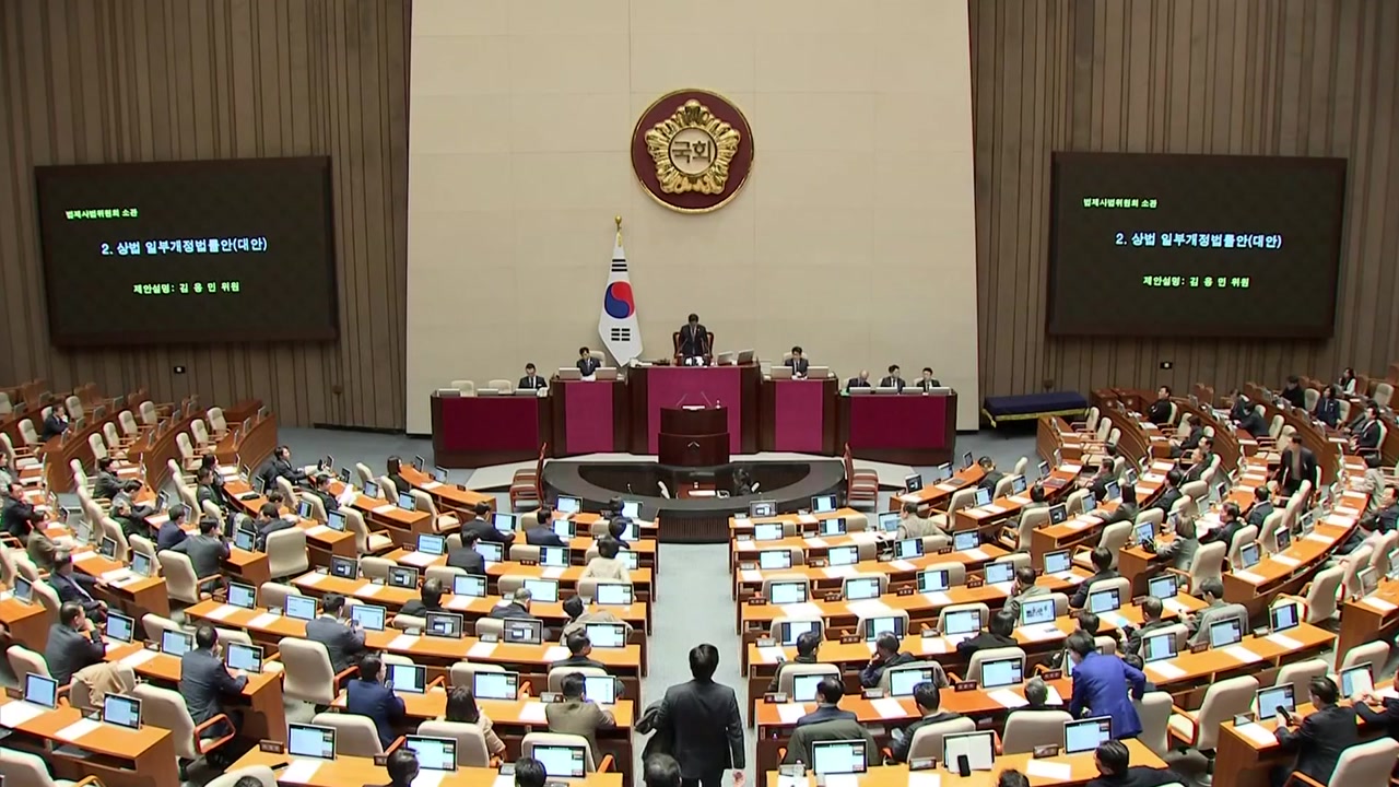 3차 상법 개정안, 본회의 상정...7박 8일 필버 정국 돌입