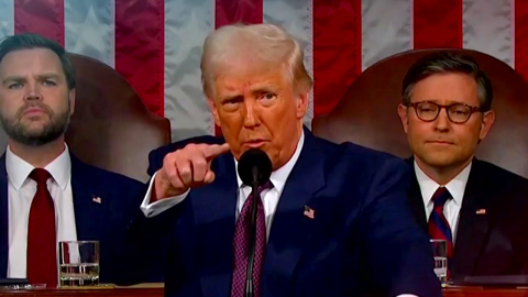 트럼프 재집권 후 첫 국정연설…'관세' 발언 주목