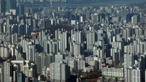  강남3구·용산구 아파트값 하락 전환…서울 상승폭 4주 연속 축소
