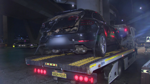 [단독] \'주사기 가득\' 포르쉐 운전자 체포…"약물 투약하고 운전" 시인