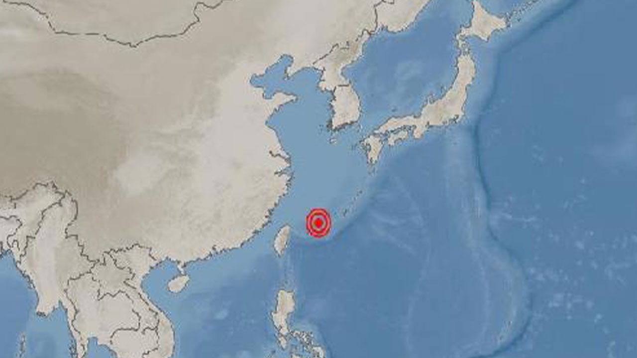 일본 오키나와현 나하시 서남서쪽 바다서 규모 5.5 지진
