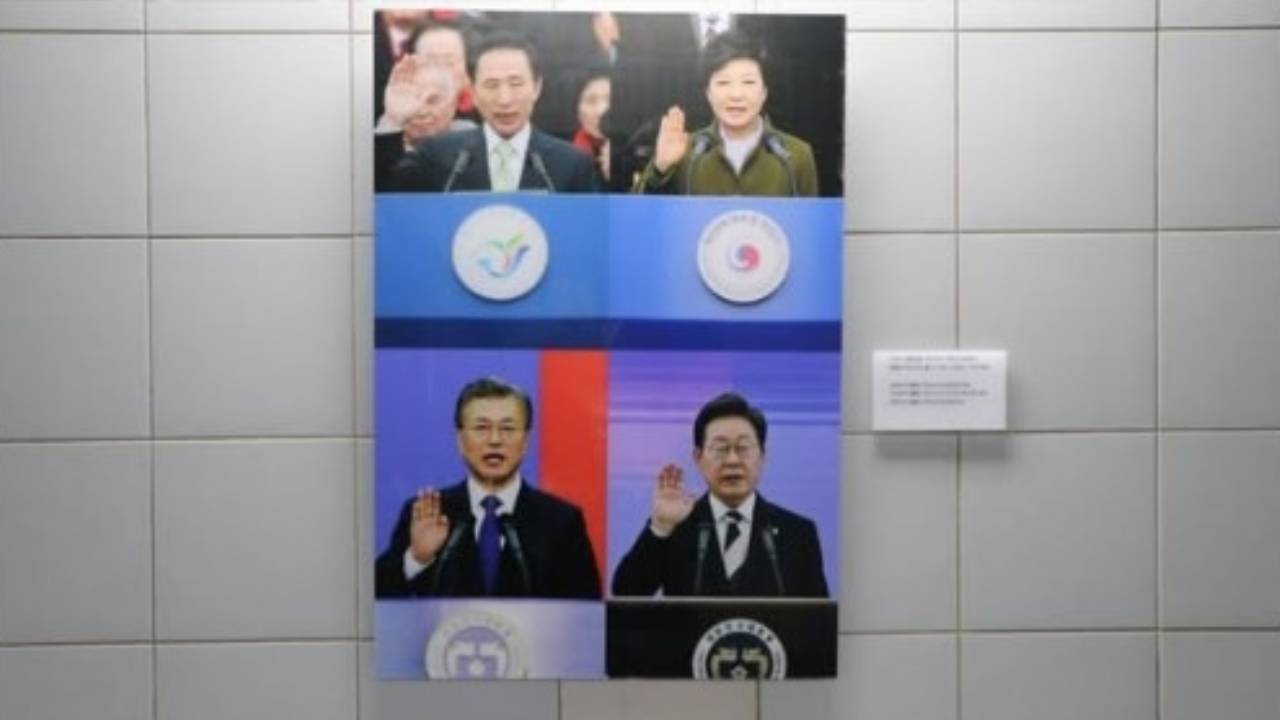 국회, 지하통로 尹 사진 철거..."헌법정신 부합하지 않는다"